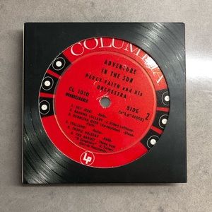 Vinylux Vintage Recycled Record Label Coasters (6)